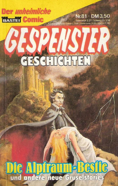 Cover for Gespenster Geschichten (Bastei Verlag, 1980 series) #81