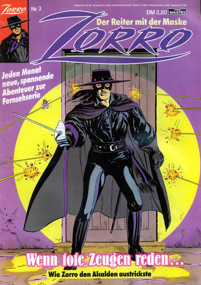 Cover for Zorro (Bastei Verlag, 1991 series) #3