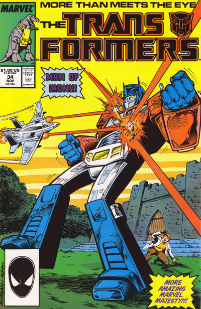 Cover for The Transformers (Marvel, 1984 series) #34 [Direct]