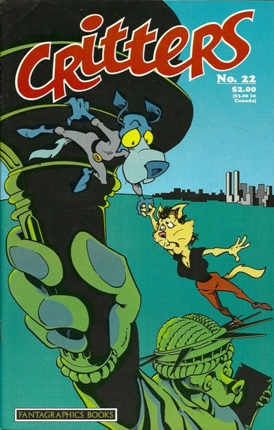 Cover for Critters (Fantagraphics, 1986 series) #22 ["Statue of Liberty"]