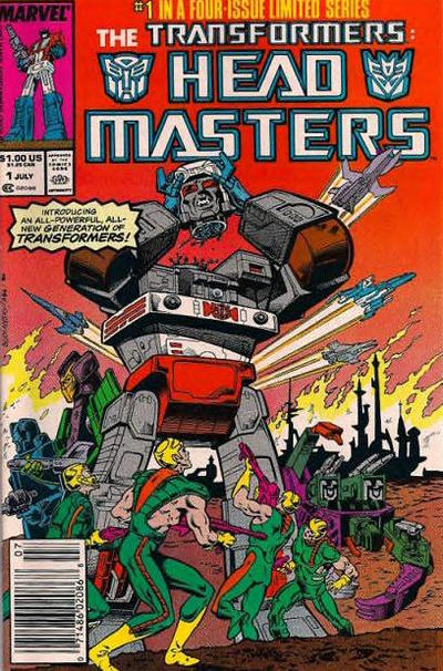 Cover for The Transformers: Headmasters (Marvel, 1987 series) #1 [Newsstand]
