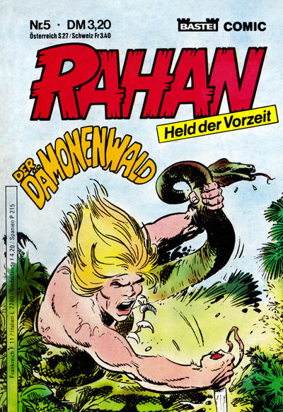 Cover for Rahan (Bastei Verlag, 1984 series) #5 - Der Dämonenwald
