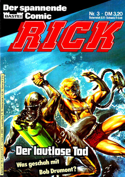 Cover for Rick (Bastei Verlag, 1984 series) #3 - Der lautlose Tod