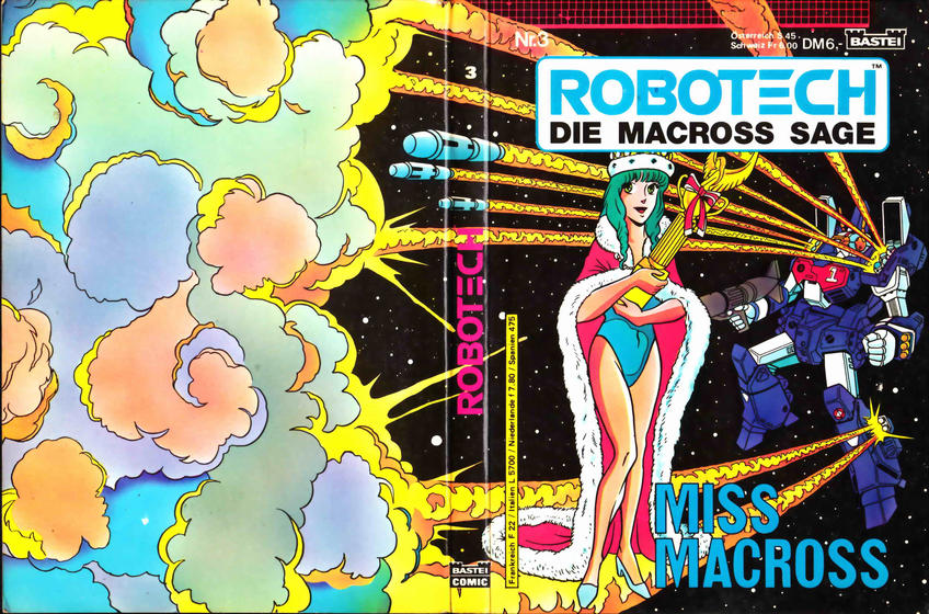 Cover for Robotech - Die Macross Sage (Bastei Verlag, 1989 series) #3 - Miss Macross