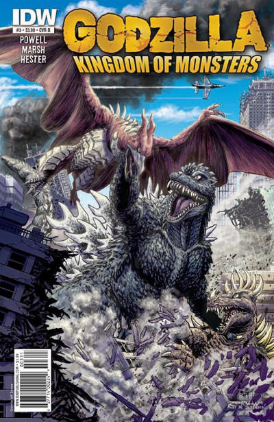 Cover for Godzilla: Kingdom of Monsters (IDW, 2011 series) #3 [Cover B]
