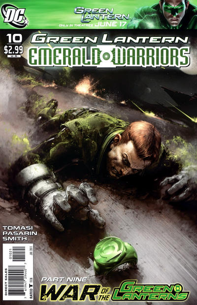 Cover for Green Lantern: Emerald Warriors (DC, 2010 series) #10 [Clayton Crain Cover]