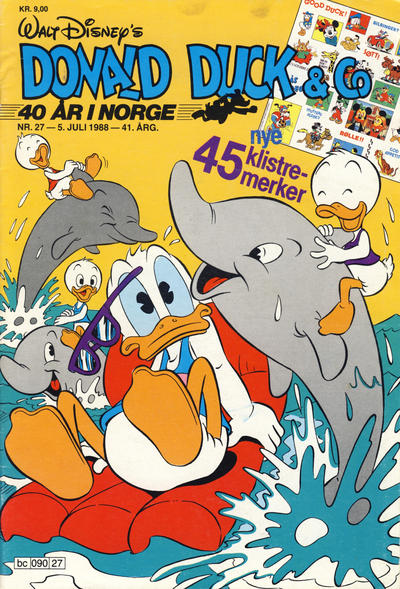Cover for Donald Duck & Co (Hjemmet / Egmont, 1948 series) #27/1988