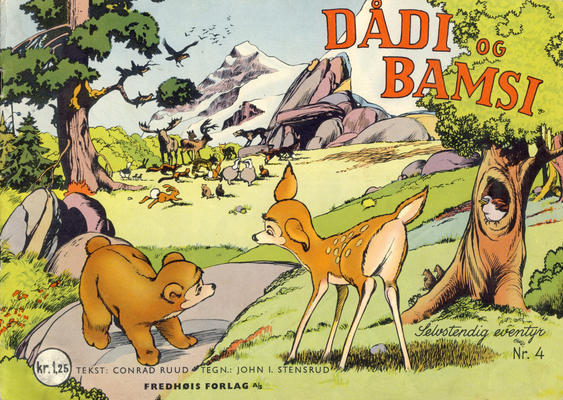 Cover for Dådi og Bamsi (Fredhøis forlag, 1954 series) #4