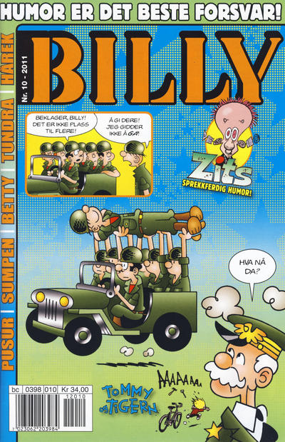 Cover for Billy (Hjemmet / Egmont, 1998 series) #10/2011