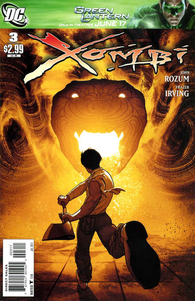 Cover for Xombi (DC, 2011 series) #3 [Direct Sales]