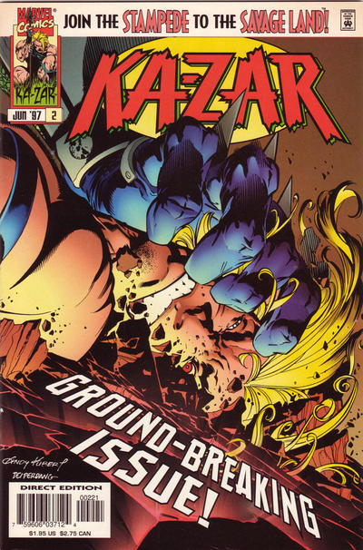 Cover for Ka-Zar (Marvel, 1997 series) #2 [Cover B - Direct Edition]