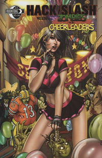 Cover Thumbnail for Hack/Slash Meets Zombies vs Cheerleaders (Moonstone, 2011 series) #1 [Cover B - Mike DeBalfo]