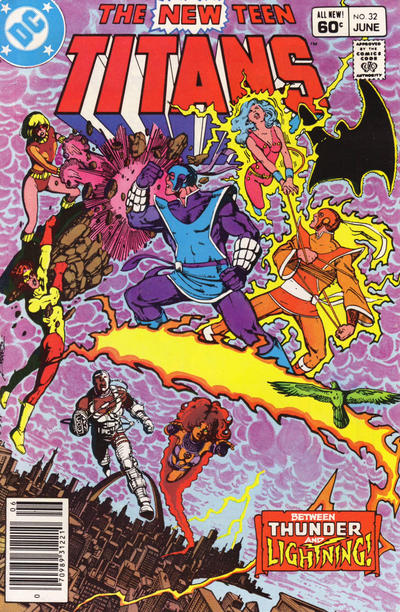 Cover for The New Teen Titans (DC, 1980 series) #32 [Newsstand]
