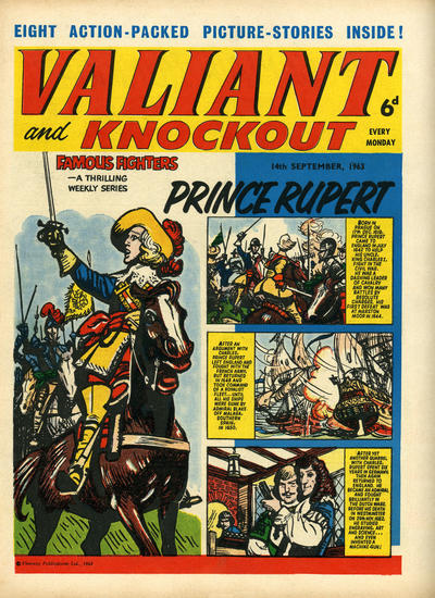 Cover for Valiant and Knockout (IPC, 1963 series) #14 September 1963