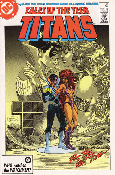 Cover for Tales of the Teen Titans (DC, 1984 series) #73 [Direct]