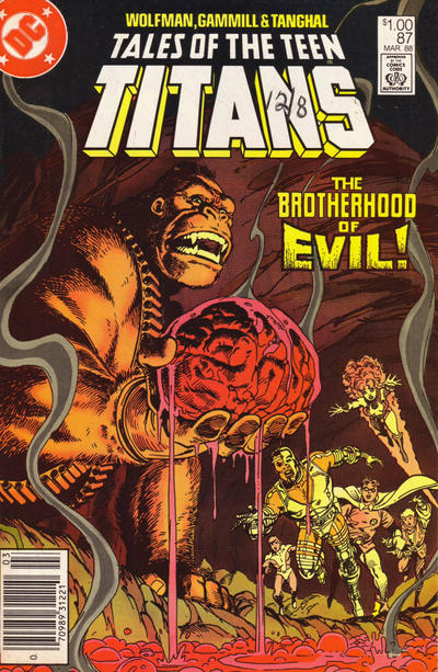 Cover for Tales of the Teen Titans (DC, 1984 series) #87 [Newsstand]
