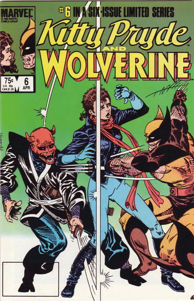 Cover for Kitty Pryde and Wolverine (Marvel, 1984 series) #6 [Empty UPC Box]