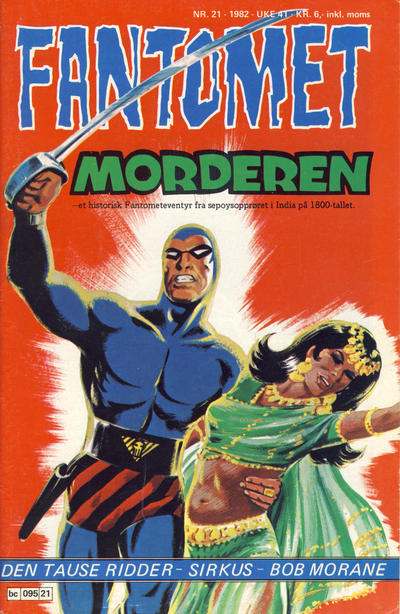 Cover for Fantomet (Semic, 1976 series) #21/1982