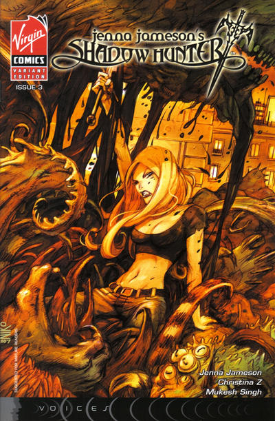 Cover for Shadow Hunter (Virgin, 2007 series) #3 [Variant Cover]