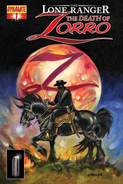 Cover for The Lone Ranger & Zorro: The Death of Zorro (Dynamite Entertainment, 2011 series) #1 [Jerry Lawler Cover]