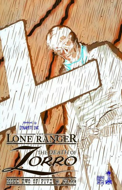 Cover for The Lone Ranger & Zorro: The Death of Zorro (Dynamite Entertainment, 2011 series) #2 [Negative Art Retailer Incentive Cover]