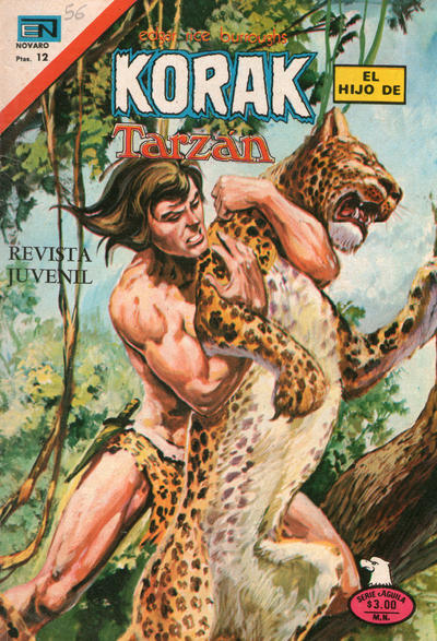 Cover for Korak (Editorial Novaro, 1972 series) #56 [Versión Española]