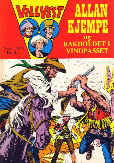 Cover for Vill Vest (Serieforlaget / Se-Bladene / Stabenfeldt, 1953 series) #4/1974