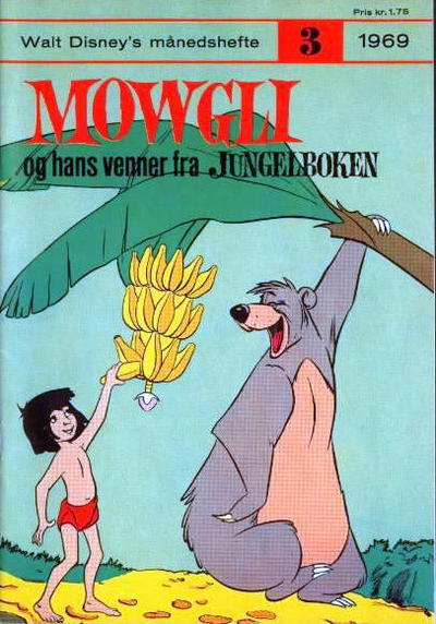 Cover for Walt Disney's månedshefte (Hjemmet / Egmont, 1967 series) #3/1969
