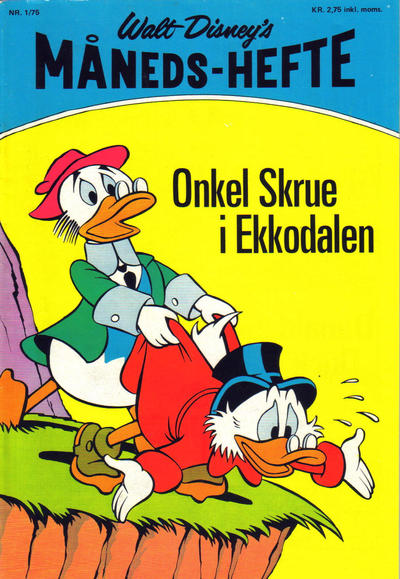 Cover for Walt Disney's månedshefte (Hjemmet / Egmont, 1967 series) #1/1975