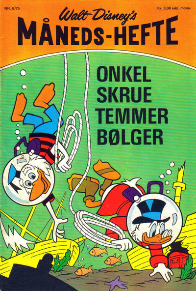Cover for Walt Disney's månedshefte (Hjemmet / Egmont, 1967 series) #9/1975