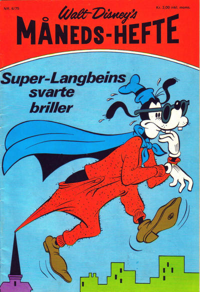 Cover for Walt Disney's månedshefte (Hjemmet / Egmont, 1967 series) #6/1975