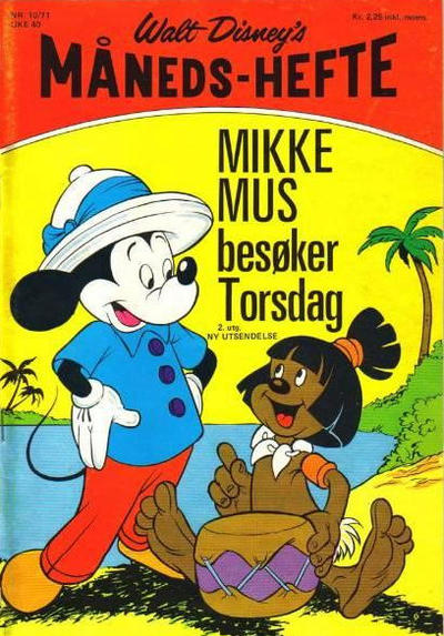 Cover for Walt Disney's månedshefte (Hjemmet / Egmont, 1967 series) #10/1971