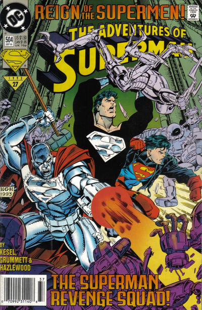 Cover for Adventures of Superman (DC, 1987 series) #504 [Newsstand]
