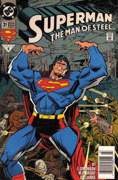 Cover for Superman: The Man of Steel (DC, 1991 series) #31 [Newsstand]