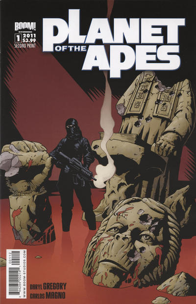 Cover for Planet of the Apes (Boom! Studios, 2011 series) #1 [Second Printing Variant]