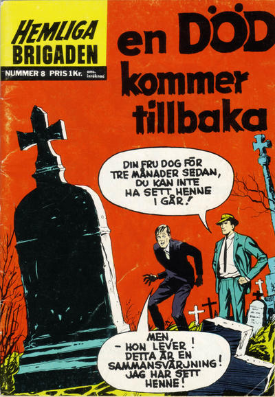 Cover for Hemliga brigaden (Williams Förlags AB, 1965 series) #8