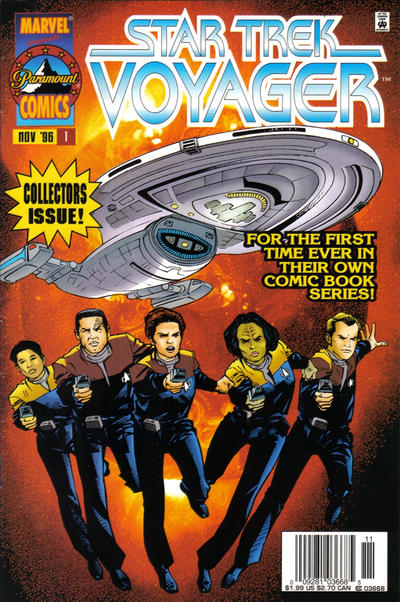 Cover for Star Trek: Voyager (Marvel, 1996 series) #1 [Newsstand]