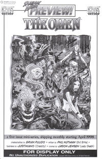 Cover Thumbnail for The Omen Sneak Peek Preview (Chaos! Comics, 1998 series) 