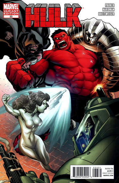 Cover for Hulk (Marvel, 2008 series) #33 [Variant Edition - Ed McGuinness]