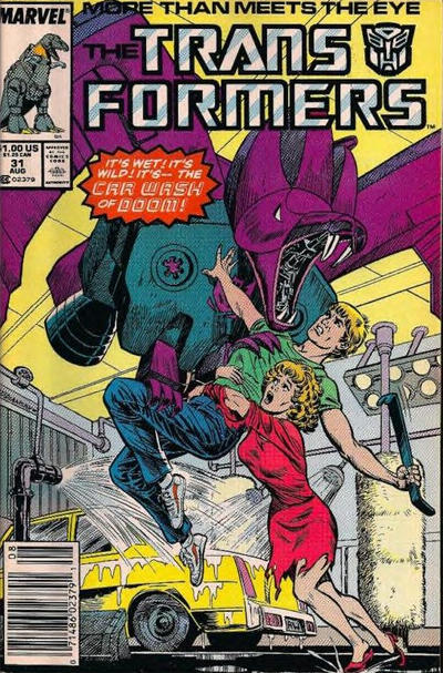 Cover for The Transformers (Marvel, 1984 series) #31 [Newsstand]