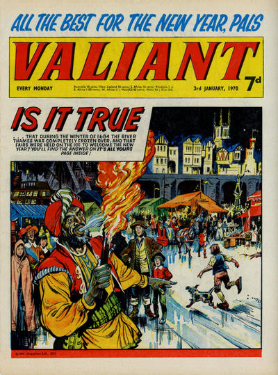 Cover for Valiant (IPC, 1964 series) #3 January 1970