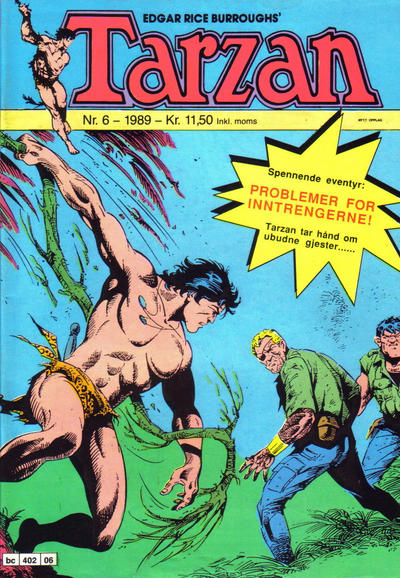 Cover for Tarzan (Bladkompaniet / Schibsted, 1989 series) #6/1989