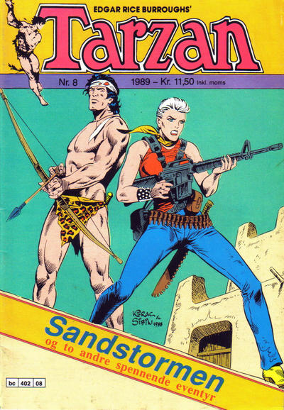 Cover for Tarzan (Bladkompaniet / Schibsted, 1989 series) #8/1989