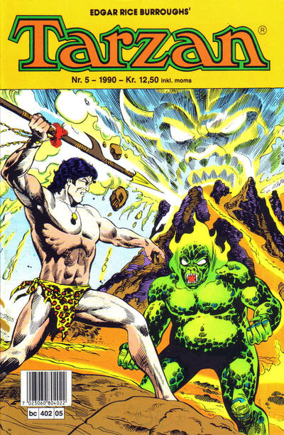 Cover for Tarzan (Bladkompaniet / Schibsted, 1989 series) #5/1990