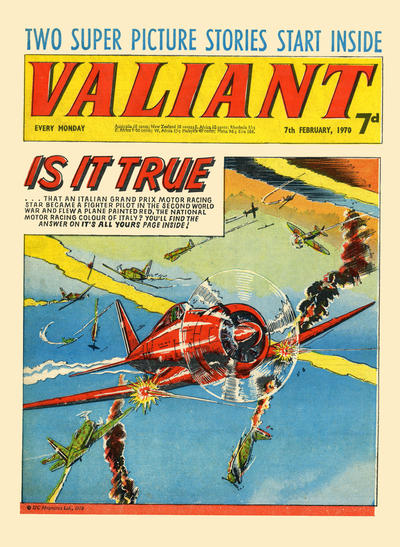 Cover for Valiant (IPC, 1964 series) #7 February 1970