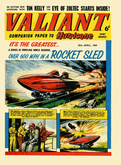 Cover for Valiant (IPC, 1964 series) #25 April 1964