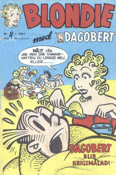 Cover for Blondie (Åhlén & Åkerlunds, 1956 series) #8/1961