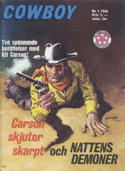 Cover for Cowboy (Centerförlaget, 1951 series) #1/1966
