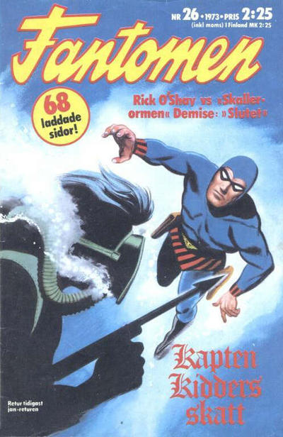 Cover for Fantomen (Semic, 1958 series) #26/1973