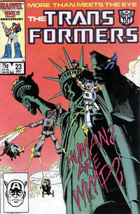 Cover Thumbnail for The Transformers (Marvel, 1984 series) #23 [Direct]